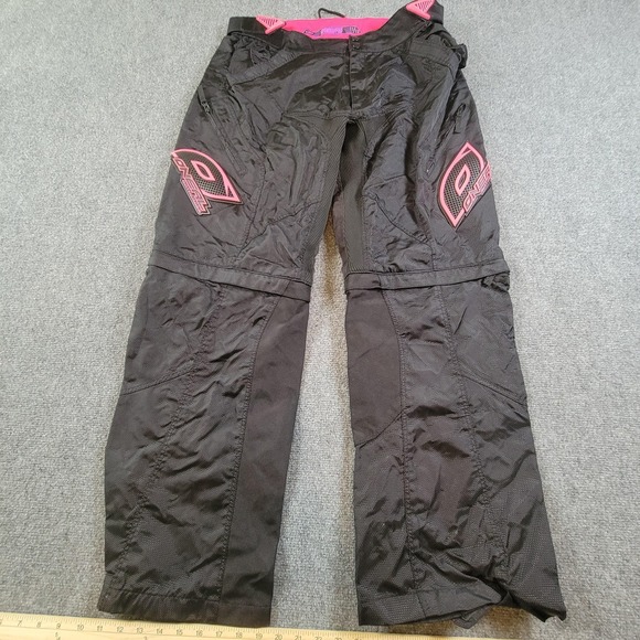 ONeal Apocalypse Pants Womens 11/12 Black Pink Motocross Off Road Zip Off Legs - Picture 1 of 8